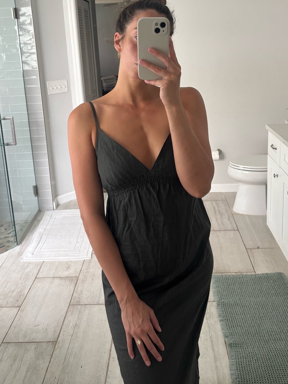 Guess by Marciano Brown Grey Dress with side slits